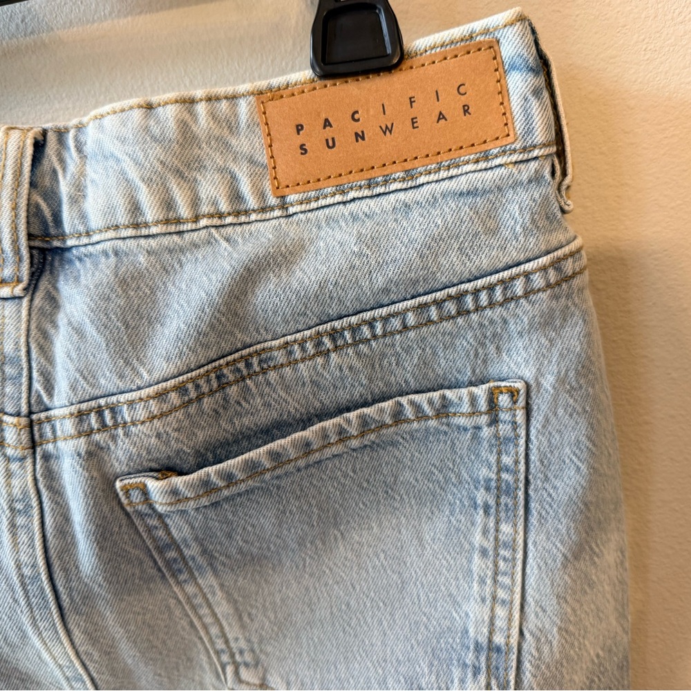 Pacsun Bella Stretch Mid Rise Denim Mini Skirt size 24 - Picture 11 of 12